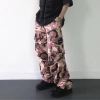 ราคา กางเกงแฟชั่น summer camo pants y2k สตรีท ฮิต ทหาร (22436647570)