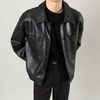 ราคา เสื้อแจ็คเก็ตหนังแขนยาว leather jacket (24463474260)