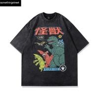 ราคา เสื้อยืดผู้ชายโอเวอร์ไซส์ godzilla (25672665619)