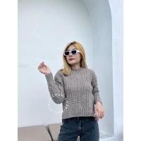 ราคา เสื้อไหมพรมผู้หญิง เสื้อไหมพรมญี่ปุ่น MUJI Yak blend wool cable sweater 17724927180 (17724927180)