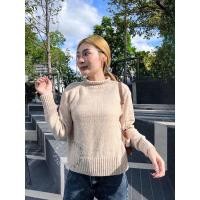 ราคา เสื้อไหมพรมผู้หญิง เสื้อไหมพรมญี่ปุ่น MUJI Yak blend wool wide sweater 9498897312 (9498897312)
