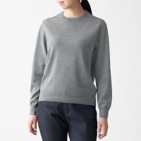 ราคา เสื้อไหมพรมคอกลม เสื้อไหมพรมญี่ปุ่น MUJI Wool Silk Washable Crew Neck Sweater 17234655523 (17234655523)