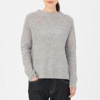 ราคา เสื้อไหมพรมผู้หญิง เสื้อไหมพรมญี่ปุ่น MUJI rubber knit sweater 21881149461 (21881149461)