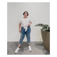 ราคา กางเกงยีนส์เอวสูงไซส์ใหญ่ กางเกงสาวอวบ 34 44 งานป้าย JETTY JEANS (8616074704)