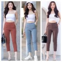ราคา กางเกงเอวสูงทรง7ส่วน ผ้าฮานาโกะ P S PS09 กางเกงสาวอวบ 14041140645 (14041140645)