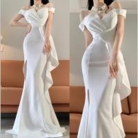 ราคา ใหม่ ชุดเดรสยาว ผ่าข้าง สไตล์ฝรั่งเศส พลัสไซซ์ แฟชั่นฤดูร้อน สําหรับสตรี (24216950679)