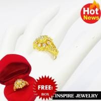 ราคา Inspire Jewelry แหวนพลอยขาว ยกยอด (1168074851)