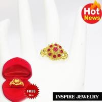 ราคา Inspire Jewelry แหวนพลอยทับทิมชาตั้ม ยกยอด (1167976390)