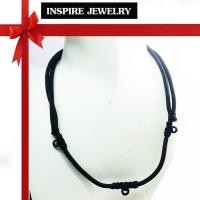 ราคา Inspire Jewelry สร้อยคอเชือกเทียนถักเงื่อน เลื่อนปรับไซด์ได้ สวยงาม งานมือ ปราณีต ใส่พระได้ 3 องค์ (742339002)