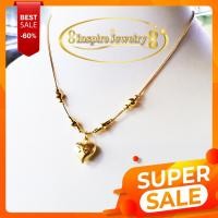 ราคา Inspire Jewelry สร้อยคอลายแบบร้านทอง งานทองไมครอน ชุบเศษทองคำแท้ ยาว 18นิ้ว (12609481540)