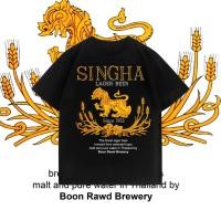 ราคา HUMXI002 ใหม่ พร้อมส่ง เสื้อSINGHA BEER เสื้อยืด เบียร์ ช้าง ใส่ได้ ทั้ง ชาย หญิง ผ้าบาง ใส่สบาย ไม่หด ไม่ย้ (25124025393)