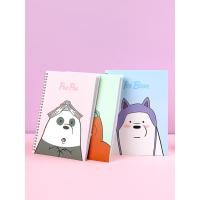 ราคา Miniso สมุด สมุดโน๊ต คอลเลคชันสามหมี We Bare Bears เล่มใหญ่ (23442128936)