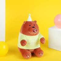 ราคา MINISO ตุ๊กตา ตุ๊กตาสวมหมวกวันเกิด ลาย We Bare Bears (11507268000)