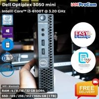 ราคา มินิคอมพิวเตอร์ Dell Optiplex 3050 Micro Core i3 6100T 3 2 GHz Gen6 SSD ต่อ WIFI Bluetooth ได้มี HDMI เคสเล็ก (24108299888)