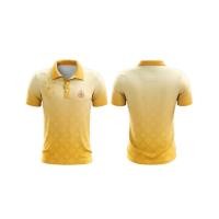 ราคา เสื้อโปโลคอปกลายไทยสีเหลือง ทรงผู้ชาย (28850794076)