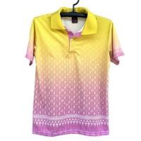 ราคา เสื้อพิมพ์ลายใส่ทำงานสีเหลืองชมพู (27800119329)