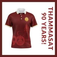 ราคา เสื้อคอปกครบรอบ 90 ปี มหาวิทยาลัยธรรมศาสตร์ สีแดงเลือดหมู รหัสสินค้า 9992771000041 (25866181965)