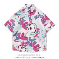 ราคา Hawaii Shirt เสื้อเชิ๊ตฮาวายลายภาพวาดดอกไม้ H152 (25826988470)