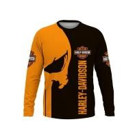 ราคา ใหม่ เสื้อยืดลําลอง แขนยาว โพลีเอสเตอร์ พิมพ์ลายโลโก้รถยนต์ HARLEY 3D สไตล์ฮาราจูกุ สําหรับผู้ชาย 2022 (23356582589)