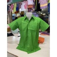 ราคา เสื้ออัดกาว ผ้าไทย เชิ้ต ลายแพรวา (25520387503)