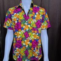 ราคา เสื้อเชิ้ตลายดอกสงกรานต์พร้อมส่งลายใหม่2024เสื้อลายทีมสีสดๆ ผ้าดีสีไม่ตก (25420387413)