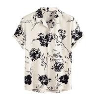 ราคา ใหม่ เสื้อเชิ้ตแขนสั้นลําลอง ผ้าลินิน พิมพ์ลายดอกกุหลาบ สีมัดย้อม ทรงหลวม สไตล์ฮาวาย แฟชั่นฤดูร้อน สําหรับผู้ชาย (25073925291)