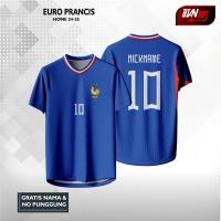 ราคา Jersey FRANCE FRANCE EURO 2024 คุณภาพระดับพรีเมียม ฟรี NICKNAME Back Number (29900596867)