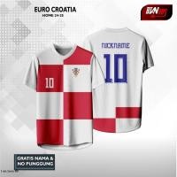 ราคา Jersey Croatia EURO 2024 คุณภาพระดับพรีเมียม ฟรี NICKNAME Back Number (24181089209)