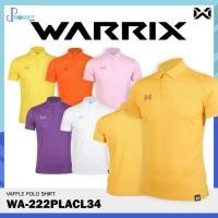 ราคา เสื้อสีพื้น เสื้อโปโลวอริกซ์ WARRIX VAFFLE รุ่น WA 222PLACL34 ชุดที่ 1 เสื้อโปโลสีแดง ของแท้100 (25465961874)