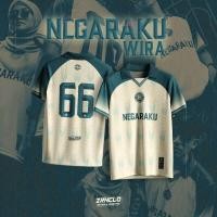 ราคา เสื้อกีฬาแขนสั้น คอปก ลายทีมชาติฟุตบอล Negaraku Jersey Malaysia Name and Number Jersey Nama Viral Jersey สไตล์เรโทร พลัสไซซ์ (24757021915)