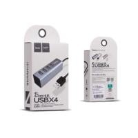ราคา HOCO HB1 4 Port USB HUB เพิ่มช่องเสียบusb ดำ เงิน แท้100 (3768107157)