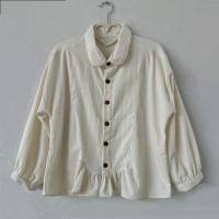 ราคา ใส่โค้ด MALCT5 เสื้อผ้าฝ้ายคอบัวแขนยาว Muji top (24508095262)