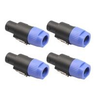 ราคา Flov4 ปลั๊กเชื่อมต่อสายเคเบิลลําโพง 4 ขั้ว สําหรับ Neutrik Speakon NL4FC 4 ชิ้น (25772068407)