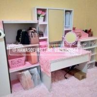 ราคา โต๊ะเครืองแป้งคุณหนู กระจกเปิดได้ โต๊ะเครื่องแป้งสไตล์ญี่ปุ่น (2494392738)