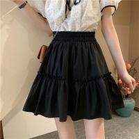 ราคา MVP กระโปรงทรงเอ เอวหลวม สีทึบ สไตล์เกาหลี ย้อนยุค แฟชั่นฤดูร้อน กระโปรงชีฟองผู้หญิง (25450745023)