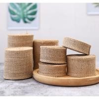 ราคา ริบบิ้นผ้ากระสอบ ริบบิ้นกระสอบ ผ้ากระสอบ มีหลายขนาด (8291836628)