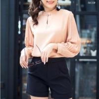 ราคา เสื้อคอจีนผ้าชีฟอง แขนยาว สไตล์เสื้อทำงาน ผ้าสวมใส่สบาย (7348267528)