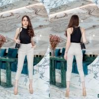 ราคา กางเกงทำงานผู้หญิงขา 6 ส่วน (8751349160)