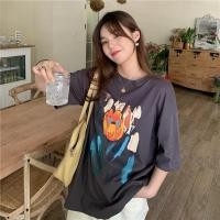 ราคา Cuties เสื้อยืดแขนสั้นพิมพ์ลาย เสื้อยืดสาวอวบแฟชั่น oversize เสื้อแฟชั่นสไตล์เกาหลีน่ารัก 2324 (17319045524)