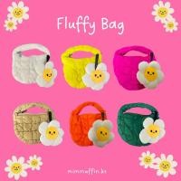 ราคา ส่งฟรี EMS กระเป๋าก้อนเมฆ กระเป๋าถือใบเล็ก carlyn fluffy bag (21491802598)