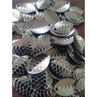 ราคา ชุด100ใบ ใบสปินเนอร์ ใ่ส่กบยาง ทรงรีลายเกร็ดปลา (14854686357)