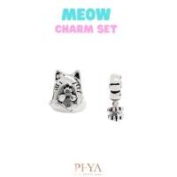 ราคา PHYA Meow Charm Set เซ็ตชาร์มเงินแท้น้องเหมียว (19857370459)