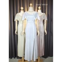 ราคา LUXURY707 FN3401 ชุดราตรียาวเนื้อผ้ากลิตเตอร์วิบวับ (11299814421)