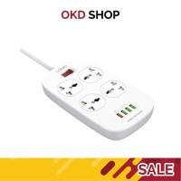 ราคา LDNIO SC4008 SC4007 ปลั๊กพ่วง รองรับถึง 4 universal outlet Power Strip 2500W สายยาว 2เมตร รับประกันของแท้ (3943360345)