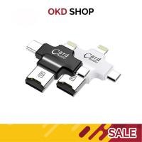 ราคา iDragon 4 การ์ดรีดเดอร์4 in 1 OTG card reader TF Lightning 8 pin Micro USB Type C (600971449)