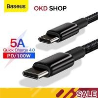 ราคา Baseus สายชาร์จเร็ว 100W USB C เป็น USB Type C สําหรับ Xiaomi Redmi Note 8 Pro 4 0 PD 100W MacBook iPad Pro (23671094045)