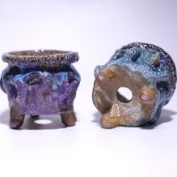 ราคา กระถางต้นไม้ดินเผาเคลือบเซรามิคแฮนเมด ทรงกลม Ceramic Handmade (7856286021)