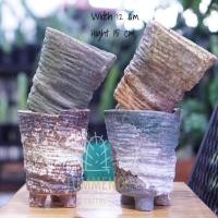 ราคา กระถางเซรามิค แฮนเมด เคลือบสีด้าน ทรงสูง กระถางต้นไม้ กระถางแคคตัส 1 ใบ (11412508974)