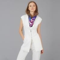 ราคา Guy Laroche Business Jacket แจ็คเก็ตกีลาโรช แจ็คเก็ตแขนกุด สีขาว ตัวยาว ผูกโบว์ด้านหน้า สำหรับใส่ทำงาน GQ12WH (3104048728)