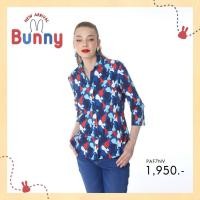 ราคา Gsp เสื้อเชิ้ตผู้หญิง Bunny แขนสามส่วน สีกรม PAF7NV (23972054062)